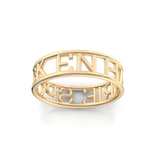 Load image into Gallery viewer, Verbum ring 5 mm (solid gold)